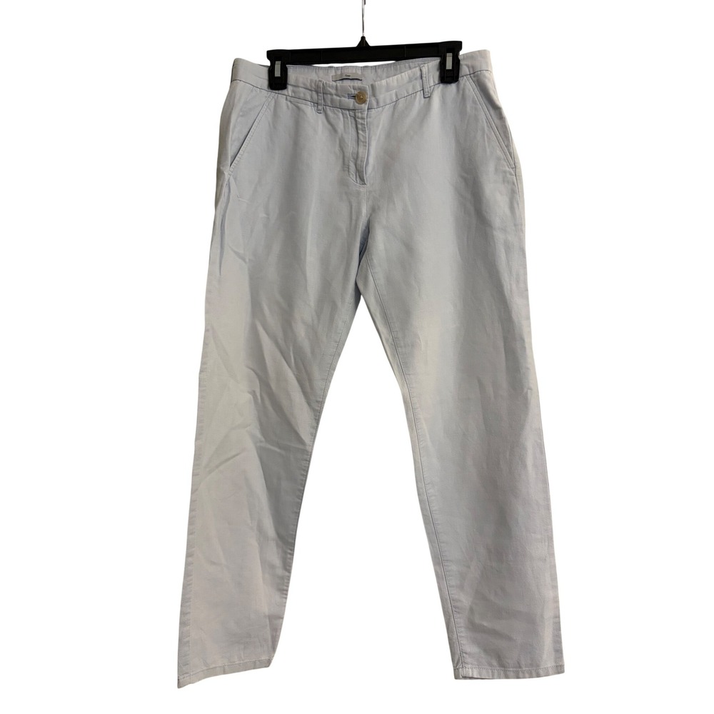 Gap Linen‎ Cotton Pants 6 Tall Blue, Linen, Cotton, Straight, Casual, Preppy